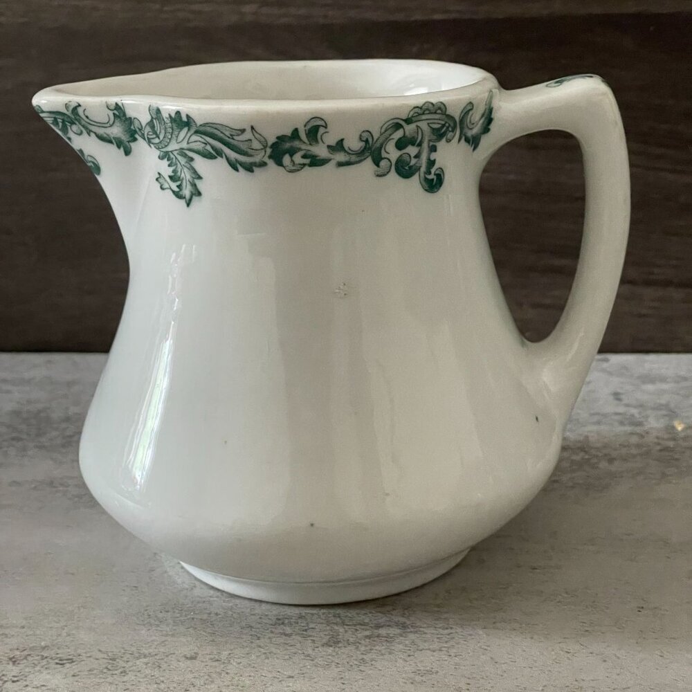 Vintage Jackson USA Pattern 101 Hillside Acanthus Restaurant Ware Pitcher 5"